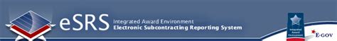 eSRS Registration Process for Contractors.